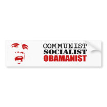 KOMMUNIST SOCIALIST, OBAMANIST bildekaler