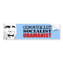 KOMMUNIST SOCIALIST, OBAMANIST bildekaler