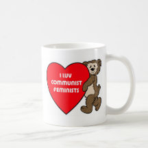 Kommunistisk feministisk Luv kaffemugg