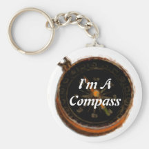 Kompasskeychain Nyckel Ringar