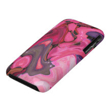Kompis för fodral iPhone3 för rosa stenar abstrakt Case-Mate iPhone 3 Cases