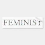 Konfettiar Feminist.jpg Bildekal