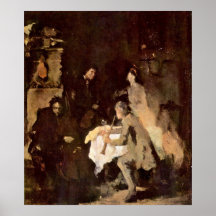 Konsertstudie av Wilhelm Maria Hubertus Leibl Affisch