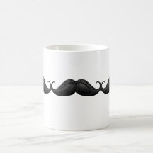 Konst av traditionella flätade vaxade Moustachemug