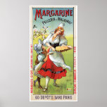Konst för annons för margarinvintagemat posters