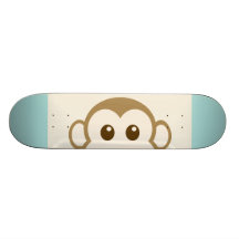 Konst för apaansiktevektor skate board deck