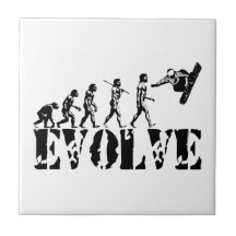 Konst för evolution för SnowboardSnowbording sport Kakel