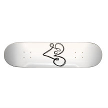 Konst för kärlektypografitext skateboard