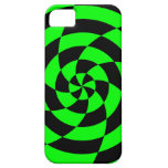 Konst för neon för Corey tiger80-tal Op (grönt) iPhone 5 Fodral