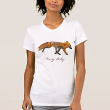 Konst för röd räv för vild Wearable Tee