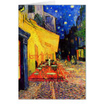 Konst för vintage för Van Gogh Cafeterrass (F467) Kort