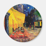 Konst för vintage för Van Gogh Cafeterrass (F467) Kylskåpsnagnet