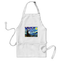 Konst för vintage Van Gogh för Starry natt (F612) Förkläden