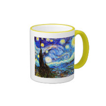 Konst för vintage Van Gogh för Starry natt Mugg