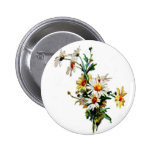 Konst för *VintageDaisy* blomma Knappar