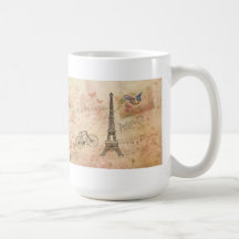 Konst för vintageEiffel torn Mugg