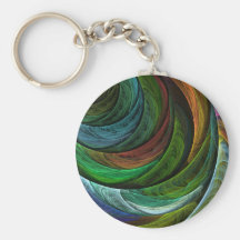 Konst Keychain för färghärlighetabstrakt Nyckel Ring
