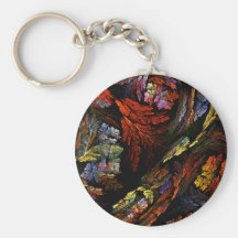 Konst Keychain för färgharmoniabstrakt Nyckelringar