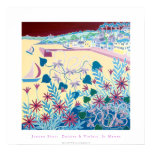 Konstaffisch: Daisy & Violets, St Mawes, Cornwall affischer