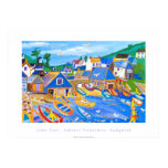 Konstaffisch: Hummerfiskare, Cadgwith, Cornwall affischer