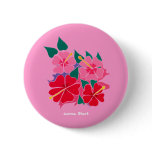 Konstemblem knäppas: Hibiskusrosor knappar
