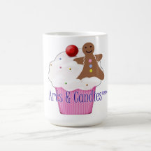 Konster & för godismuffin för godisar gullig mugg