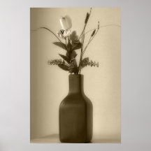 Konstgjord blommaaffisch