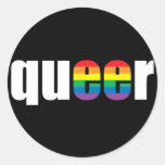 Konstig pridesvartklistermärke