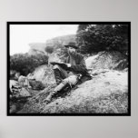 Konstnär som skissar den Gettysburg slagfältet 186 Affischer