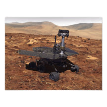 Konstnäråtergivande av Mars roveren Fotografi