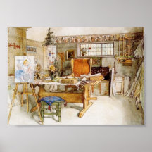 Konstnärens studio affischer