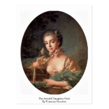 Konstnärernas dotterovalen av Francois Boucher Vykort