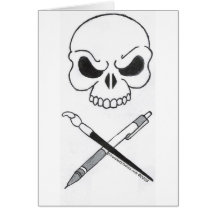 Konstnärers Jolly Roger Hälsnings Kort
