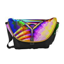 Konstnärlig abstrakt messenger bag