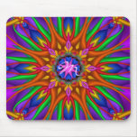 Konstnärlig blom- Monogram för kaleidoscopemousepa Mus Matta