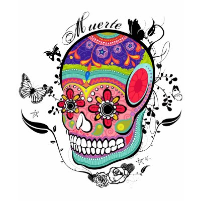 Konstnärlig stads- Muerte dag av den döda illustra från jfarrell12