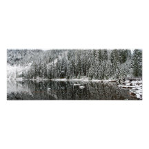 Konstpanoramatryck Lake 22 i vinter Foton