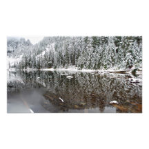 Konstpanoramatryck Lake 22 i vinter Fotografi