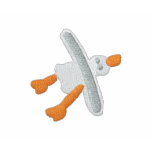 KonstPoloskjorta: John DyerSeagull - Beachy fester broderade tröjor