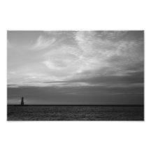 Konsttryck av Ludington, Michigan pir Foton