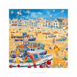 Konsttryck: Fartyg och rep, St Ives, Cornwall affischer