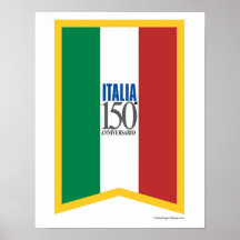 Konsttryck för italien 150 posters