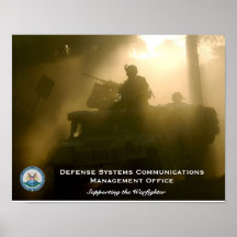 Kontor för ledning för försvarsystemkommunikatione affisch