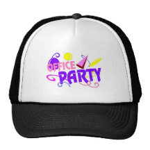 Kontorsparty (pastell) baseball hat
