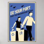 Kontorspropaganda: Breakroom (blått) Posters