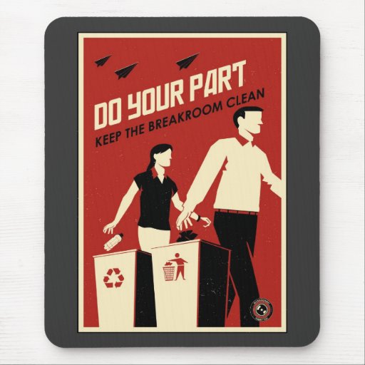 Kontorspropaganda: Breakroom Mus Mattor