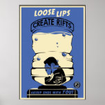 Kontorspropaganda: Vattenkylaresamtal (blått) Posters