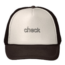 Kontrollera hatten trucker keps