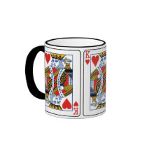 Konung av hjärtor kaffe mugg