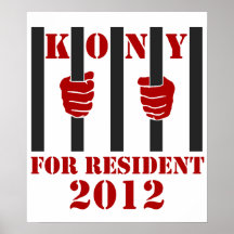 Kony 2012 stoppJoseph Kony fängelse Affischer
